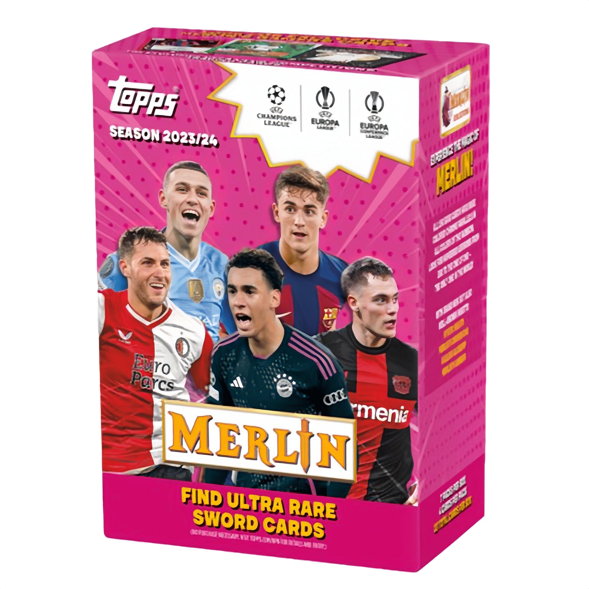 2023-24 Topps Merlin Chrome UEFA Club Competitions Soccer Blaster Box